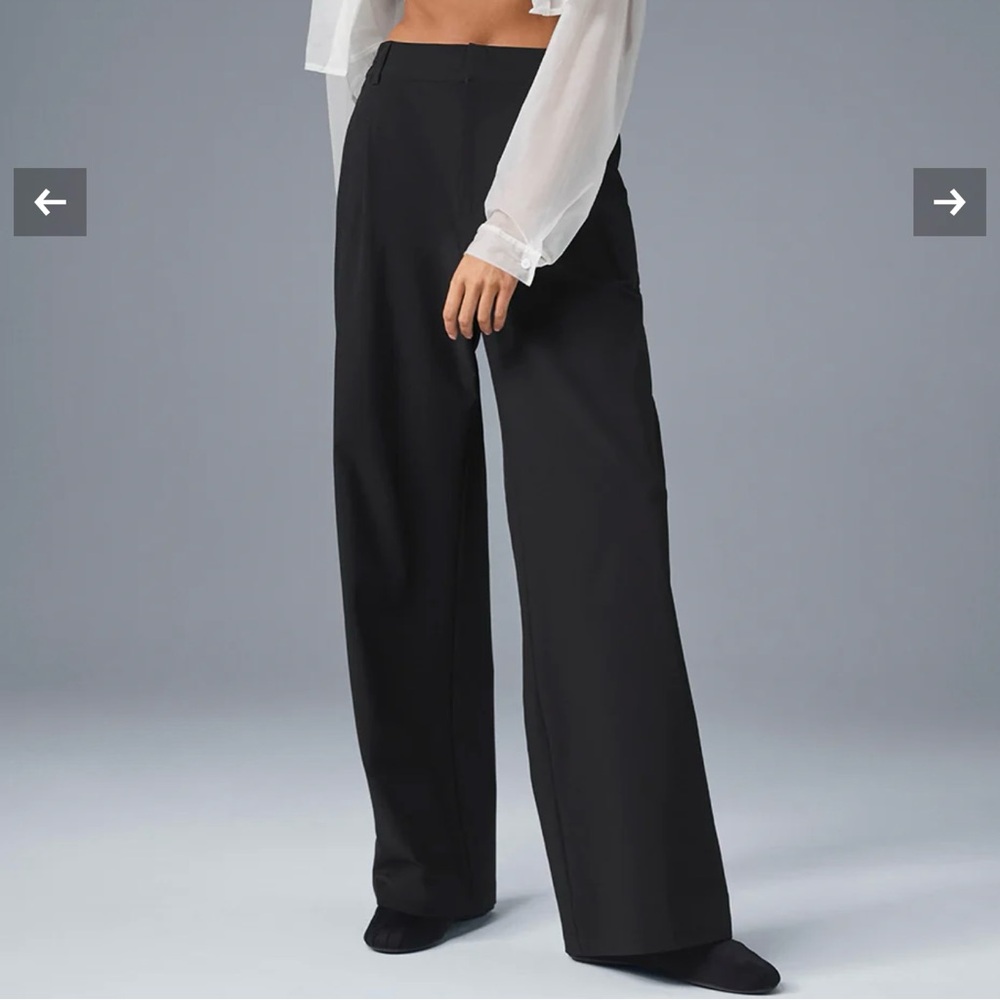 ALO Yoga Black Pursuit Trouser Pant Size Medium
